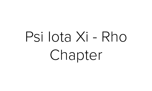 Psi Iota Xi – Rho Chapter